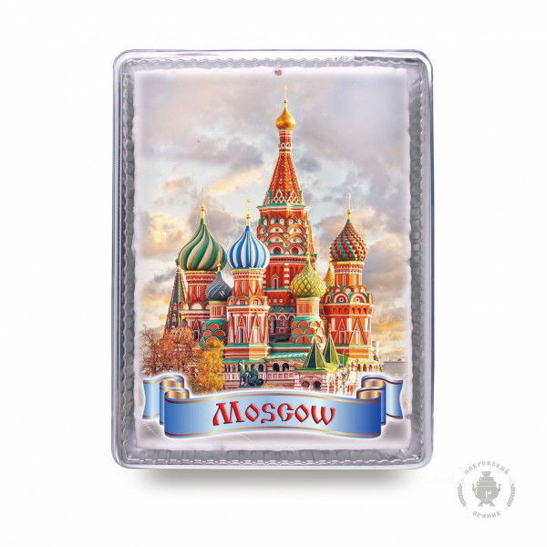 №3 Пряник 600г MOSCOW с фотопечатью (в подарочной пластиковой упаковке)  в Ангарске